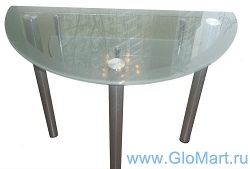 Полукруглый стеклянный стол FS-71658
