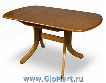 стол обеденный раскладной деревянный. цвет Корейская вишня