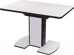 Обеденный стол из МДФ и искусственного камня, на одной ножке