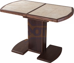 Кухонный стол на одной ножке с керамической плиткой
