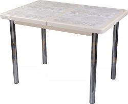 Прямоугольный стол с металлическими ножками