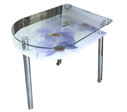 Кухонный стол-трансформер из стекла.