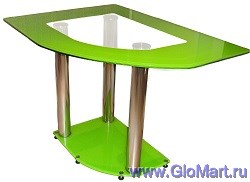 Угловой стеклянный обеденный стол FS-71614