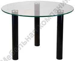 Круглый стеклянный столик STL-71603