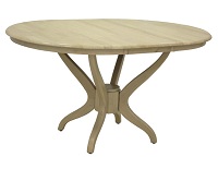 стол обеденный раскладной, деревянный. Цвет белый