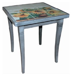 Стол обеденный с керамической плиткой
