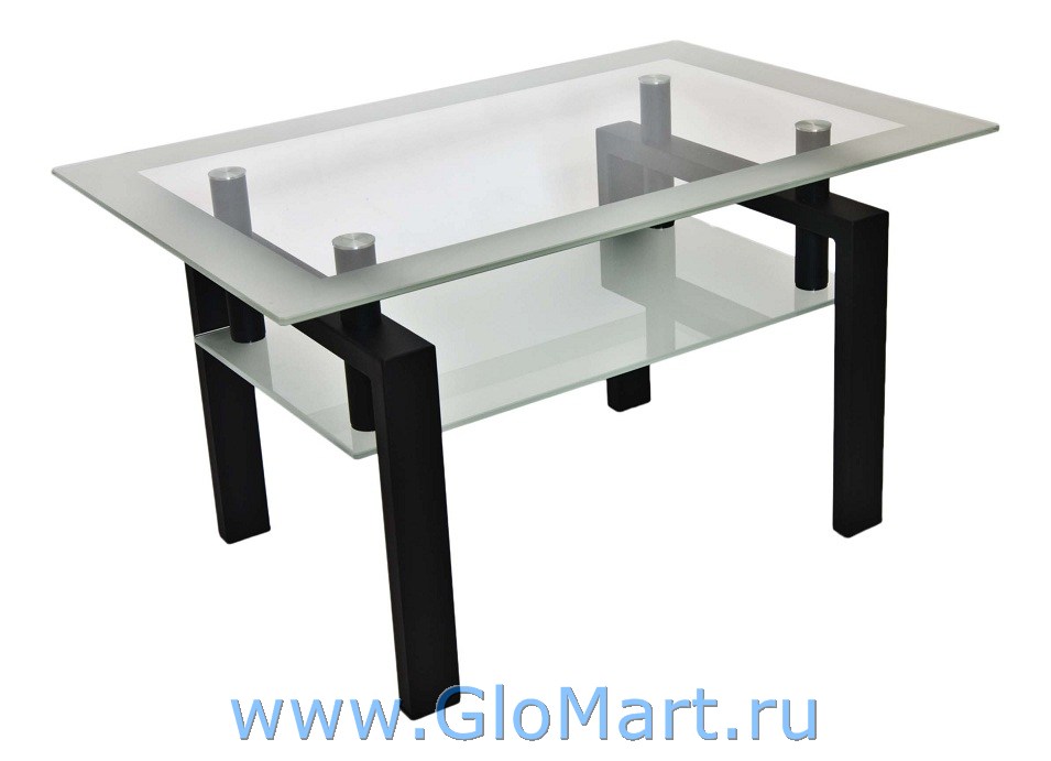 журнальный столик из стекла, прямоугольный увеличить