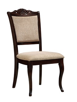 Мягкий деревянный стул. Цвет - коричневый.