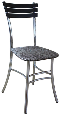 Кухонный стул на металлокаркасе. Обивка стула из винилискожи. Производство: Россия.