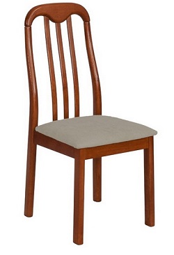 Деревянный стул с мягким сиденьем