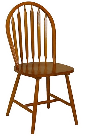 Жёсткий деревянный стул. Цвет - клен.