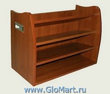 стелаж из дерева для обуви
