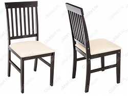 Обеденная группа: стол и четыре стула. Стул. Цвет венге/бежевый.