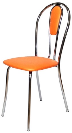 стул металлический оранжевый