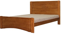 Кровать из массива сосны двухспиночная.