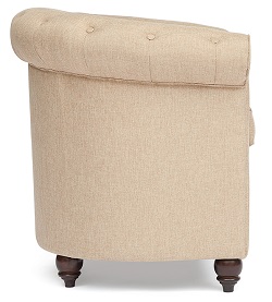 Кресло для отдыха из ткани. Цвет: бежевый/капучино. 