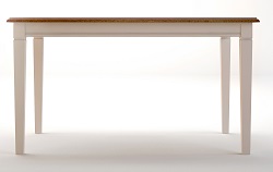Классический деревянный обеденный стол. Цвет бежевый.