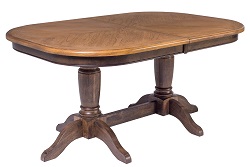 Большой раскладной стол из дерева. Цвет орех/дуб средний.