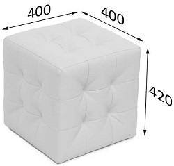 Прямоугольный пуф для различных помещений. Цвета в ассортименте.