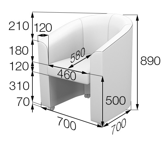 Размеры Кресел Фото