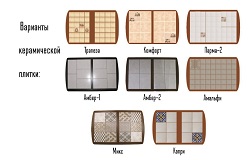 Варианты керамической плитки.