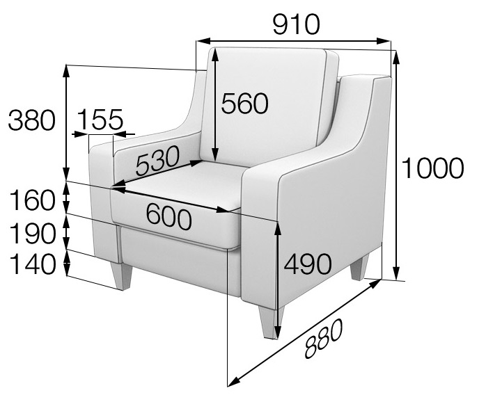 Размеры Кресел Фото