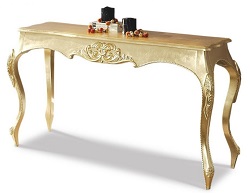 Эксклюзивный консольный стол. Цвет золотой.