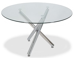 Стеклянный стол на металлических опорах BT-10821