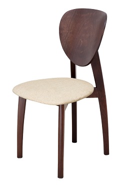 Деревянный стул с мягким сиденьем. Цвет венге.