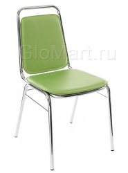 Металлический стул. Цвет: зеленый