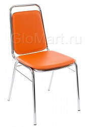 Металлический стул. Цвет: оранжевый