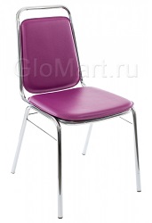 Металлический стул. Цвет: фиолетовый