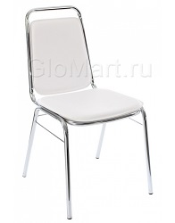 Металлический стул. Цвет: белый