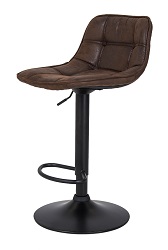 Барный стул с подъемным механизмом. Цвет: коричневый