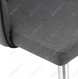 Фрагмент стула с подлокотниками на металлическом каркасе с обивкой из ткани