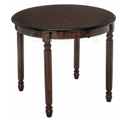 Раскладной деревянный стол из гевеи цвета tabacco