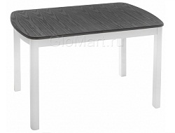 Обеденный деревянный стол. Цвет серо-белый.