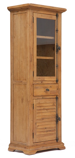 Шкаф-витрина из натуральной древесины