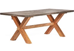 Стол деревянный обеденный из массива тика
