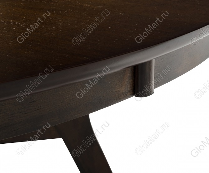 Стол деревянный из массива гевеи. Фрагмент стола