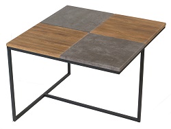 Квадратный столик с стиле лофт MB-12147