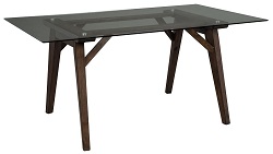 Стеклянный стол на деревянном каркасе GA-12167
