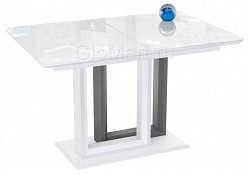 Белый стол со стеклом WV-12458