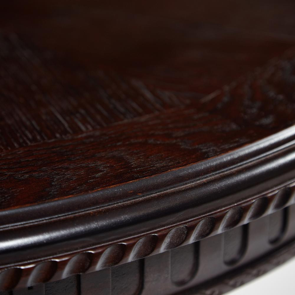 Раскладной стол в классическом стиле,каркас массив бука, столешница МДФ, цвет тобакко (темный орех)