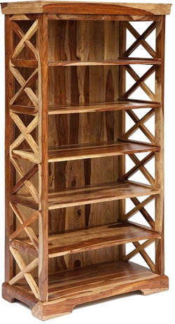 Набор из трех шкафов-этажерок для книг, выполнен из натурального дерева палисандра