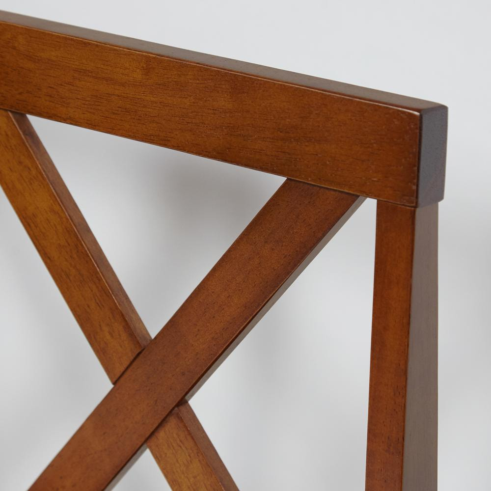 Обеденный комплект стол + 4 стула, дерево гевея + МДФ, цвет Espresso, ткань св коричневая (1505-9)