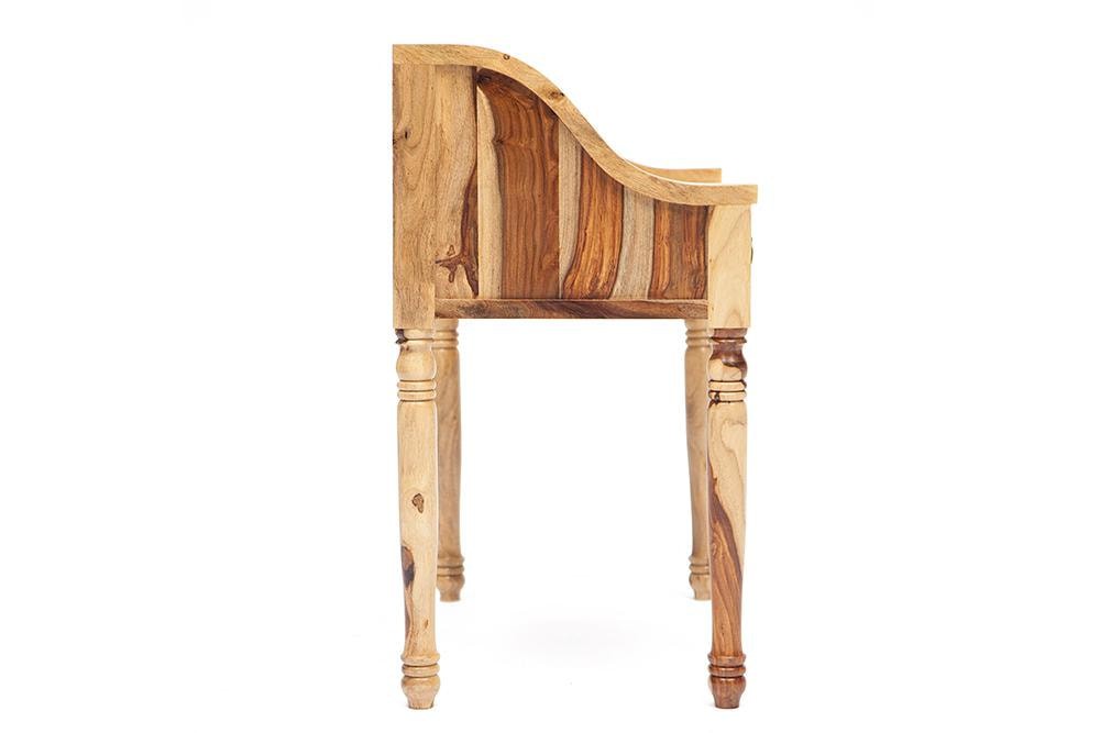 Стол-бюро с крышкой из натурального дерева палисандр, фурнитура латунь