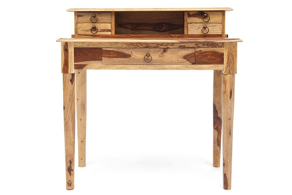 Стол-бюро из натурального дерева палисандр, фурнитура латунь
