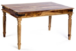 Большой обеденный стол из натурального дерева палисандр