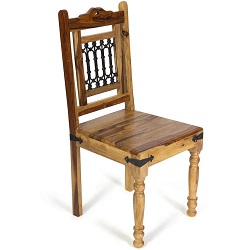 Деревянный стул с кованным декором TC-73511